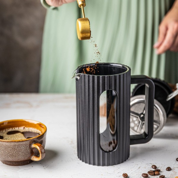 Zaparzacz do kawy i herbaty Klausberg KB-7746 szklany french press 600 ml czarny