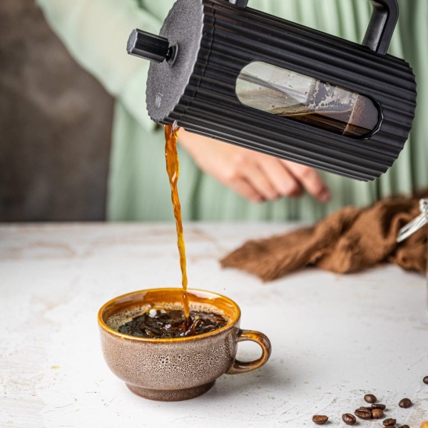 Zaparzacz do kawy i herbaty Klausberg KB-7746 szklany french press 600 ml czarny