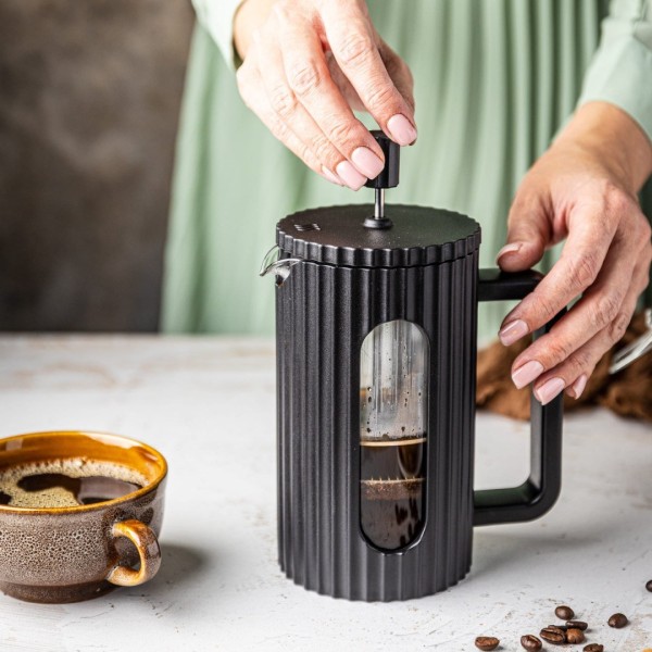 Zaparzacz do kawy i herbaty Klausberg KB-7746 szklany french press 600 ml czarny