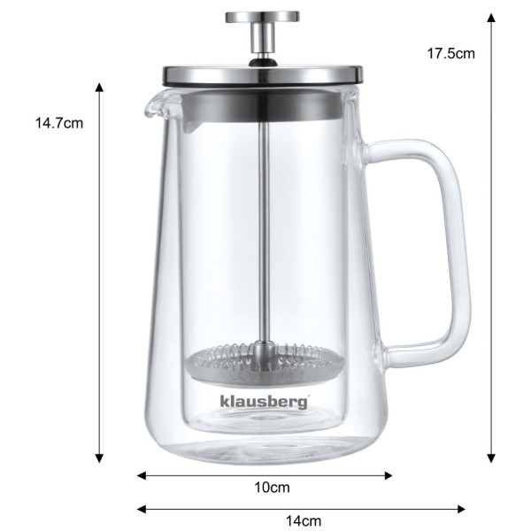 Zaparzacz do kawy i herbaty Klausberg KB-7684 French Press 0,35L do parzenia