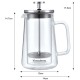 Zaparzacz do kawy i herbaty Klausberg KB-7684 French Press 0,35L do parzenia