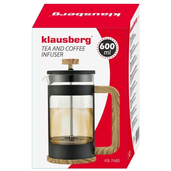 Френч-прес Klausberg KB-7680 для заварювання кави та чаю 0,60 л