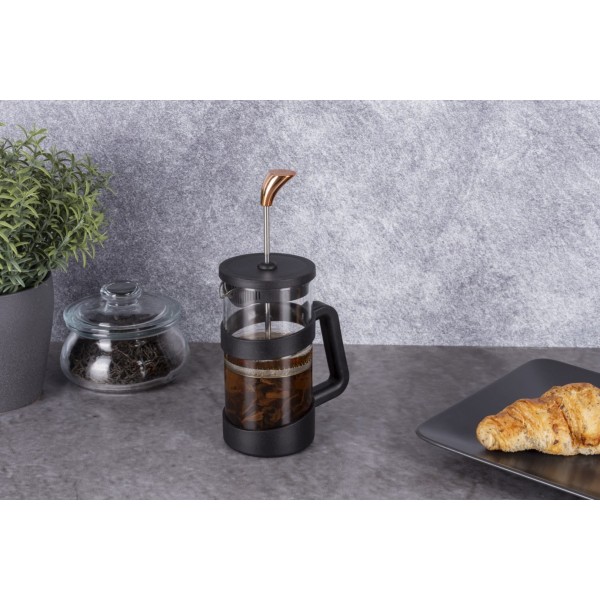 Заварник для чаю Berlinger Haus Black Rose BH-7615 French Press 600 мл для приготування напоїв дома