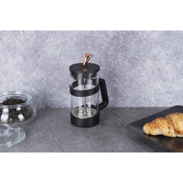 Заварник для чаю Berlinger Haus Black Rose BH-7615 French Press 600 мл для приготування напоїв дома
