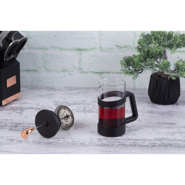 Заварник для чаю Berlinger Haus Black Rose BH-7615 French Press 600 мл для приготування напоїв дома