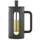Заварник для кави і чаю Klausberg KB-7741 скляний French press 350 мл чорний