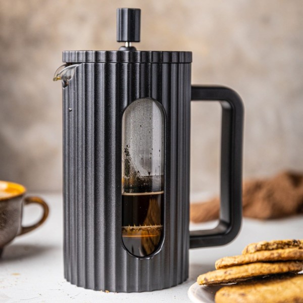 Заварник для кави і чаю Klausberg KB-7741 скляний French press 350 мл чорний