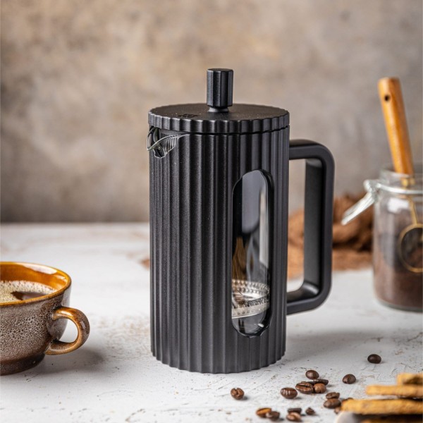 Заварник для кави і чаю Klausberg KB-7741 скляний French press 350 мл чорний