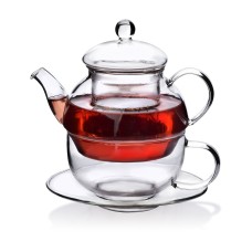 Dzbanek z filiżanką do herbaty Affekdesign PETER (350/420 ml)