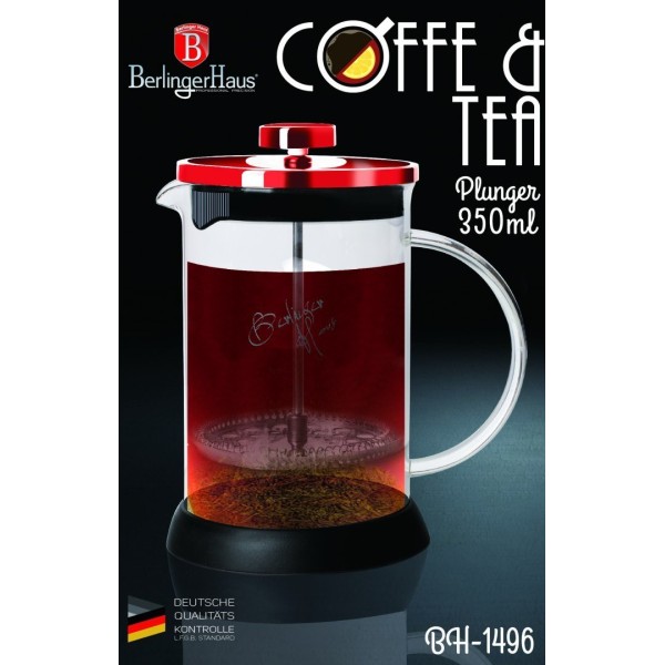 Zaparzacz do herbaty Berlinger Haus Metallic Burgundy Line 350ml BH-1496