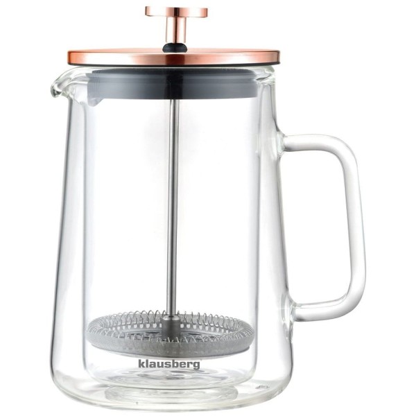 Zaparzacz do kawy i herbaty Klausberg KB-7724 French Press 0,60L do parzenia w domu