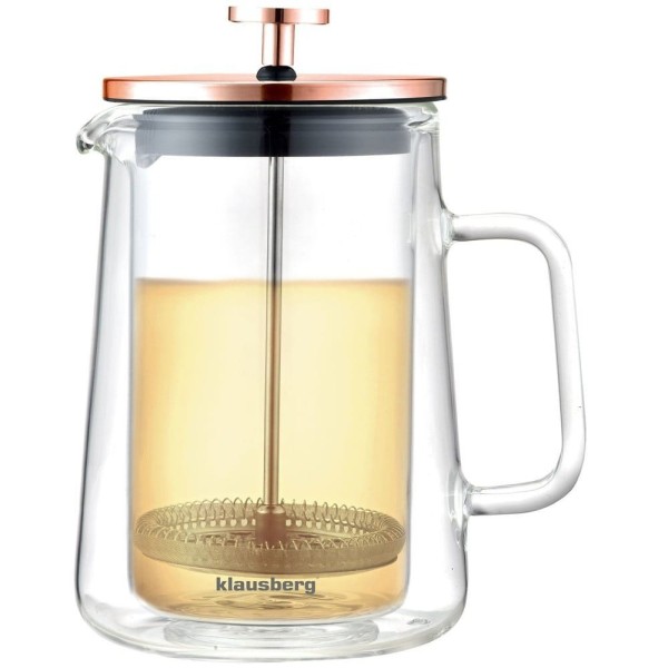 Zaparzacz do kawy i herbaty Klausberg KB-7724 French Press 0,60L do parzenia w domu