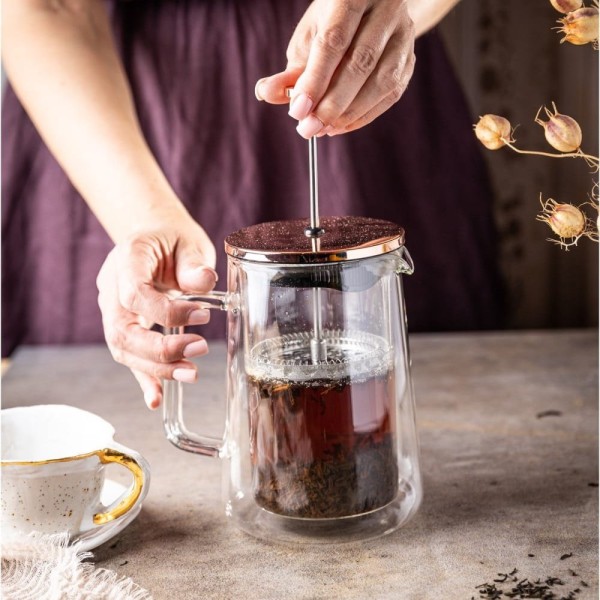 Zaparzacz do kawy i herbaty Klausberg KB-7724 French Press 0,60L do parzenia w domu