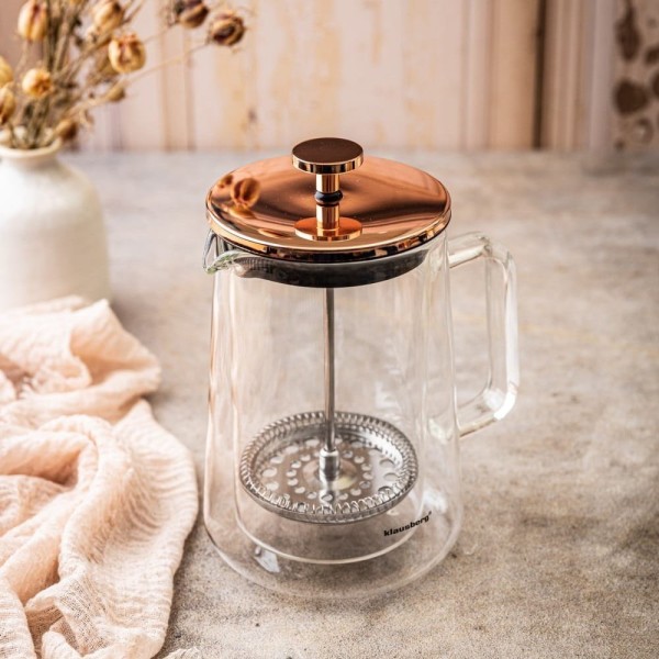 Zaparzacz do kawy i herbaty Klausberg KB-7724 French Press 0,60L do parzenia w domu