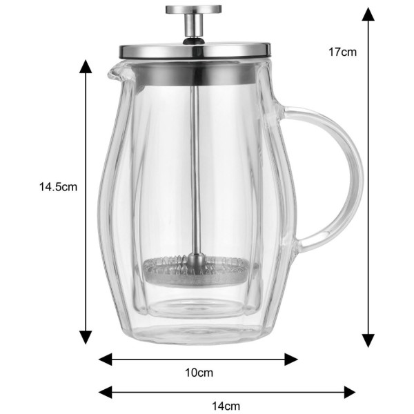 Zaparzacz do kawy i herbaty Klausberg KB-7682 French Press 0,35L do parzenia aromatycznych napojów