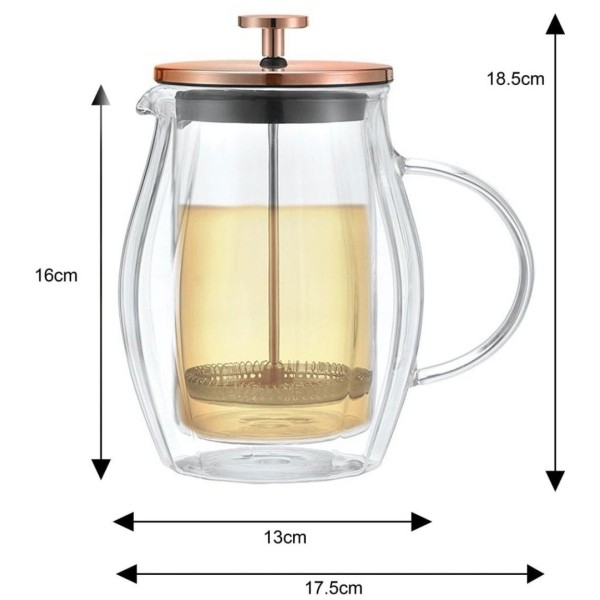 Заварник для кави і чаю Klausberg KB-7722 French Press 0,60 л для комфортного приготування