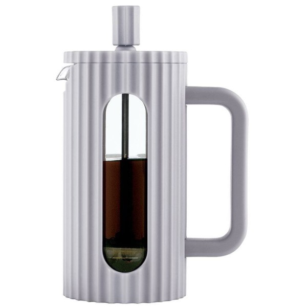 Заварник для кави та чаю Klausberg KB-7742, скляний French press 350 мл, сірий