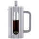 Заварник для кави та чаю Klausberg KB-7742, скляний French press 350 мл, сірий