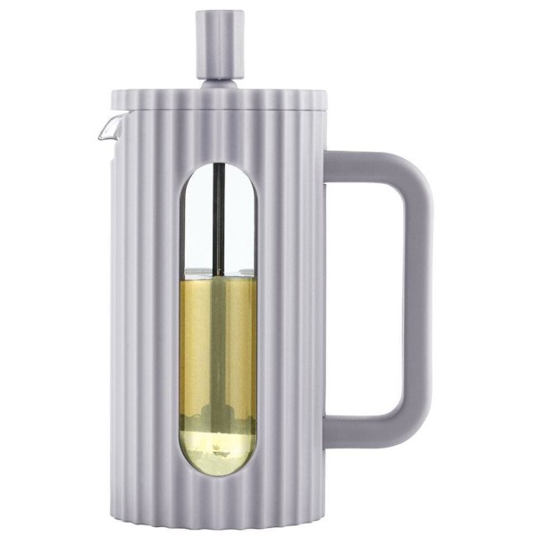 Заварник для кави та чаю Klausberg KB-7742, скляний French press 350 мл, сірий