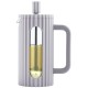 Заварник для кави та чаю Klausberg KB-7742, скляний French press 350 мл, сірий