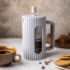 Заварник для кави та чаю Klausberg KB-7742, скляний French press 350 мл, сірий