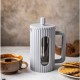 Заварник для кави та чаю Klausberg KB-7742, скляний French press 350 мл, сірий