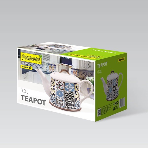Zaparzacz do kawy i herbaty Maestro Holiday in Porto ceramiczny 800 ml MR-20005-08