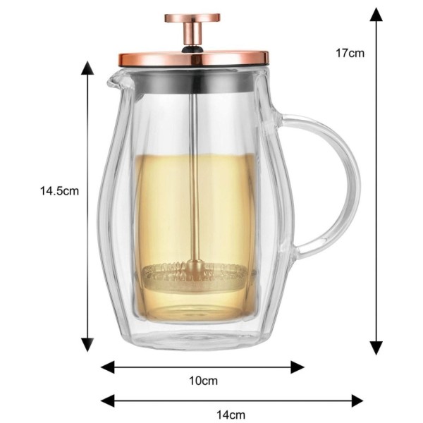 Заварювач кави та чаю Klausberg KB-7721 French Press 0,35 л для домашнього використання