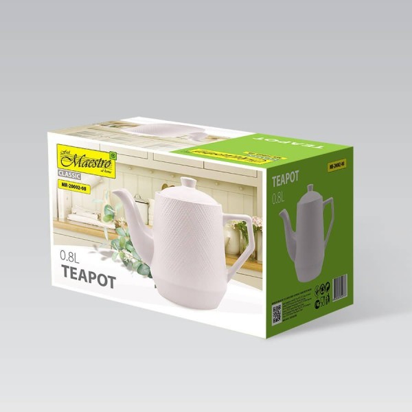 Zaparzacz do kawy i herbaty Maestro White MR-20002-08 ceramiczny 800 ml