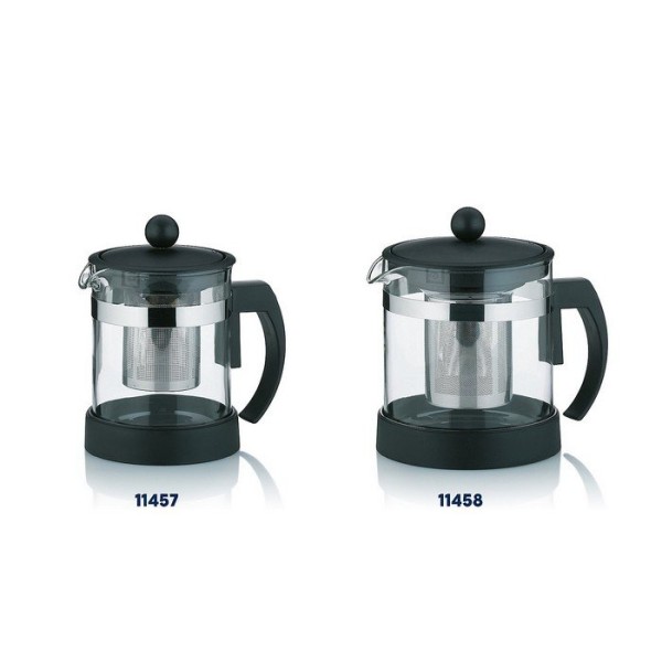 Чайник-заварник KELA Auron, 0,7 л, чорний — для заварювання чаю та подачі