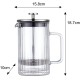 Zaparzacz do kawy i herbaty Klausberg KB-7757 szklany 600 ml french press srebrny