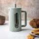 Zaparzacz do kawy i herbaty Klausberg KB-7750 szklany french press 600 ml zielony
