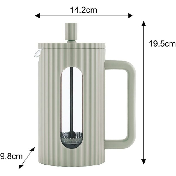 Zaparzacz do kawy i herbaty Klausberg KB-7750 szklany french press 600 ml zielony