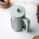 Zaparzacz do kawy i herbaty Klausberg KB-7750 szklany french press 600 ml zielony