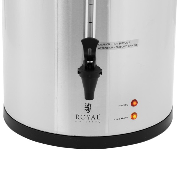 Zaparzacz do kawy i herbaty 20 l 1650 W srebrny z kranem