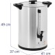 Zaparzacz do kawy i herbaty 20 l 1650 W srebrny z kranem