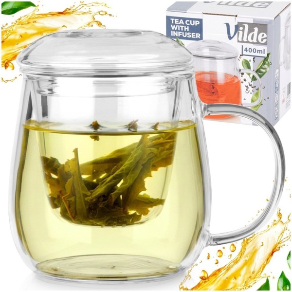 Кружка для заварювання Simonelli з запарником і кришкою 400 мл для кави та чаю