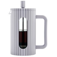 Заварник для кави і чаю Klausberg KB-7747, скляний french press 600 мл, сірий