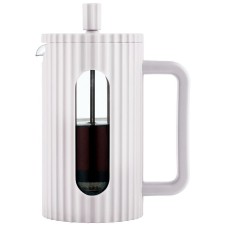 Zaparzacz do kawy i herbaty Klausberg KB-7748 szklany French Press 600 ml kremowy