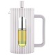 Заварник для кави та чаю Klausberg KB-7748 скляний French Press 600 мл кремовий