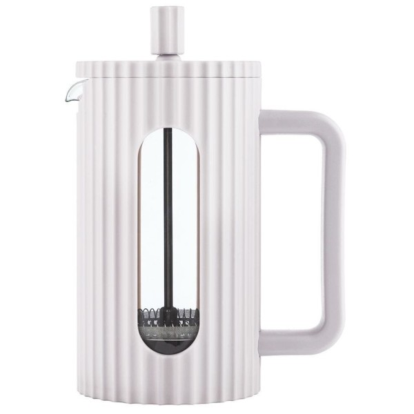 Заварник для кави та чаю Klausberg KB-7748 скляний French Press 600 мл кремовий