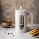 Заварник для кави та чаю Klausberg KB-7748 скляний French Press 600 мл кремовий