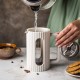 Заварник для кави та чаю Klausberg KB-7748 скляний French Press 600 мл кремовий