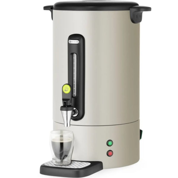 Zaparzacz do kawy 14 l 1750 W z kranem i ociekaczem jasnoszary