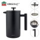 Френч-прес Kinghoff KH-1996, сталевий 1 л — для приготування кави та чаю вдома чи в офісі