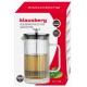 Заварник для кави та чаю Klausberg KB-7758 French Press 1000 мл скляний срібний