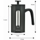 Заварник для кави та чаю Klausberg KB-7676 French press 0,35 л для приготування свіжих напоїв