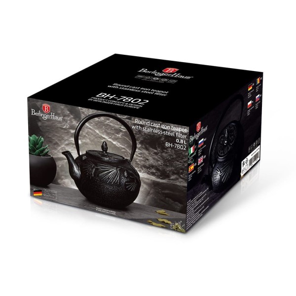 Zaparzacz żeliwny Berlinger Haus BH-7802 z filtrem 0,8L do parzenia herbaty