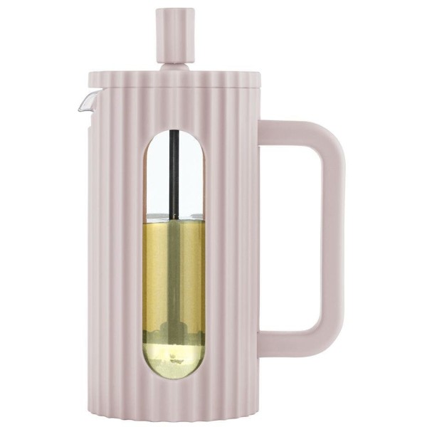 Заварник для кави та чаю Klausberg KB-7744, скляний French press 350 мл, бежева ручка