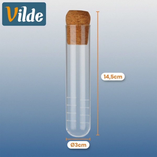 Zaparzacze szklane Fiolki do herbaty i ziół 3 sztuki 259425